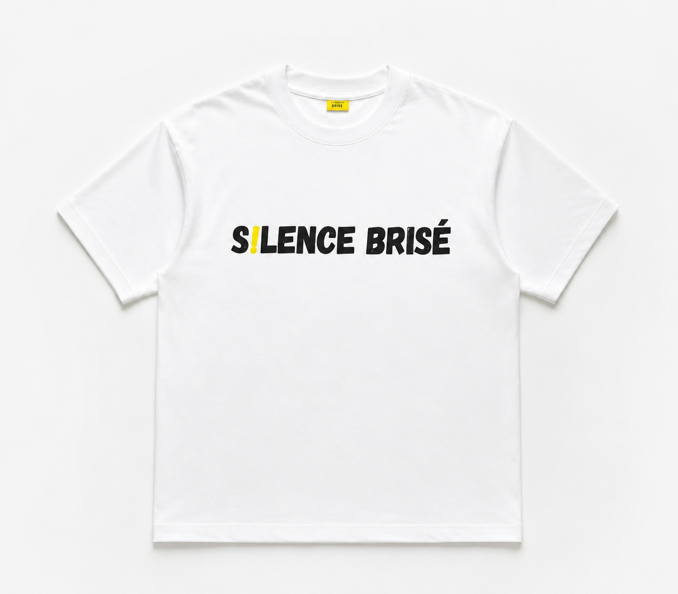 Silence Brisé – T-shirt blanc premium